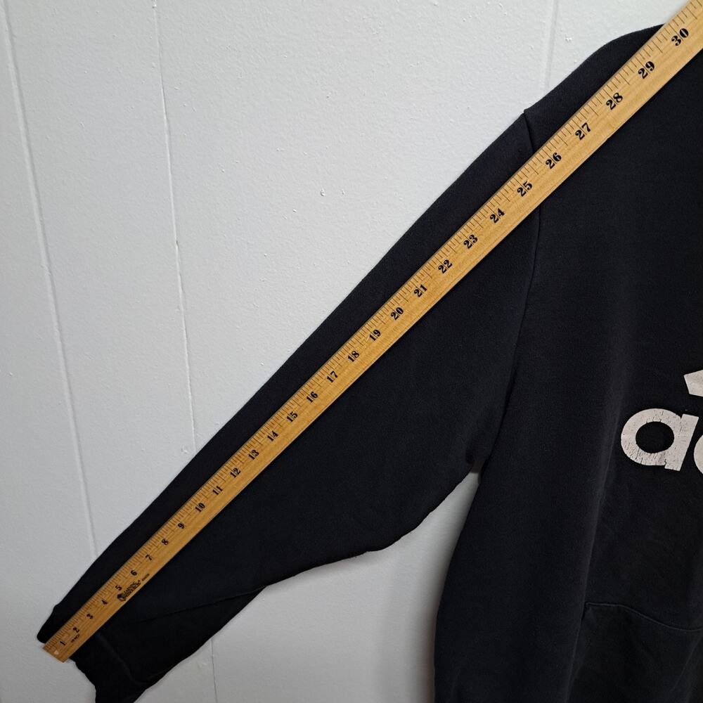 Adidas Golf Men's Hoodie Sweatshirt 2XL Black Pullover Logo Distressed Print Egy - Picture 6 of 9